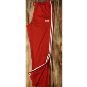 Men's Adidas Originals Red Track pants Large